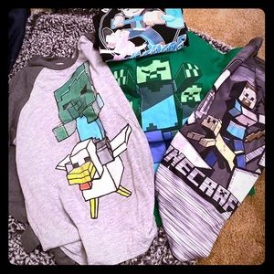 Boys Minecraft shirts (bundle)